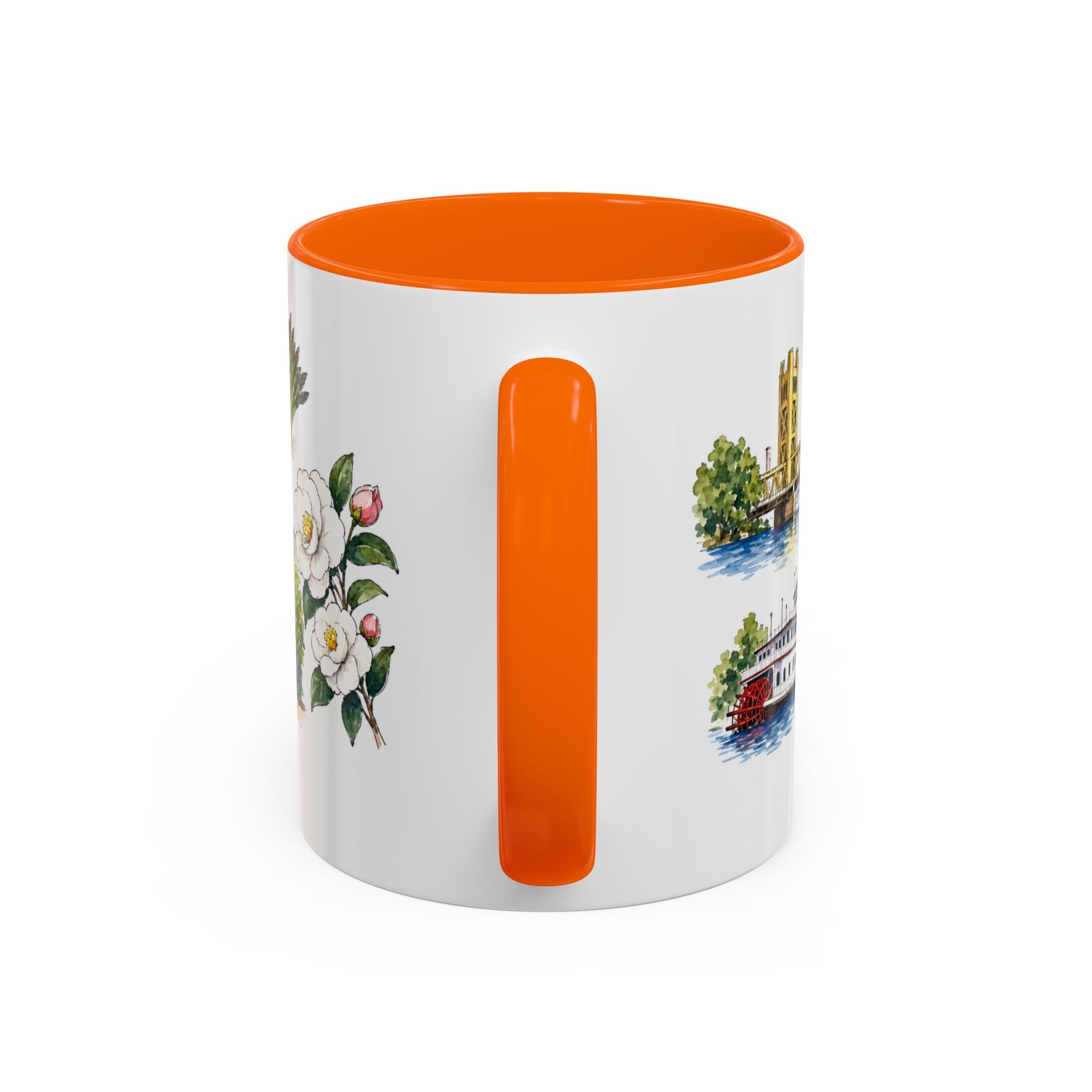 Sacramento Illustrated Travel Mug | City Souvenir Accent Coffee Mug | 11oz 15oz Ceramic Cup