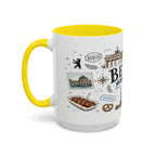 Berlin Coffee Mug | Germany Souvenir Travel Gift | Accent Color Ceramic 11oz 15oz
