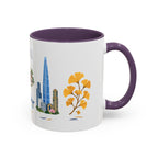Seoul Coffee Mug | South Korea Travel Souvenir | Porcelain Decal City Gift | 11oz 15oz Accent Mug