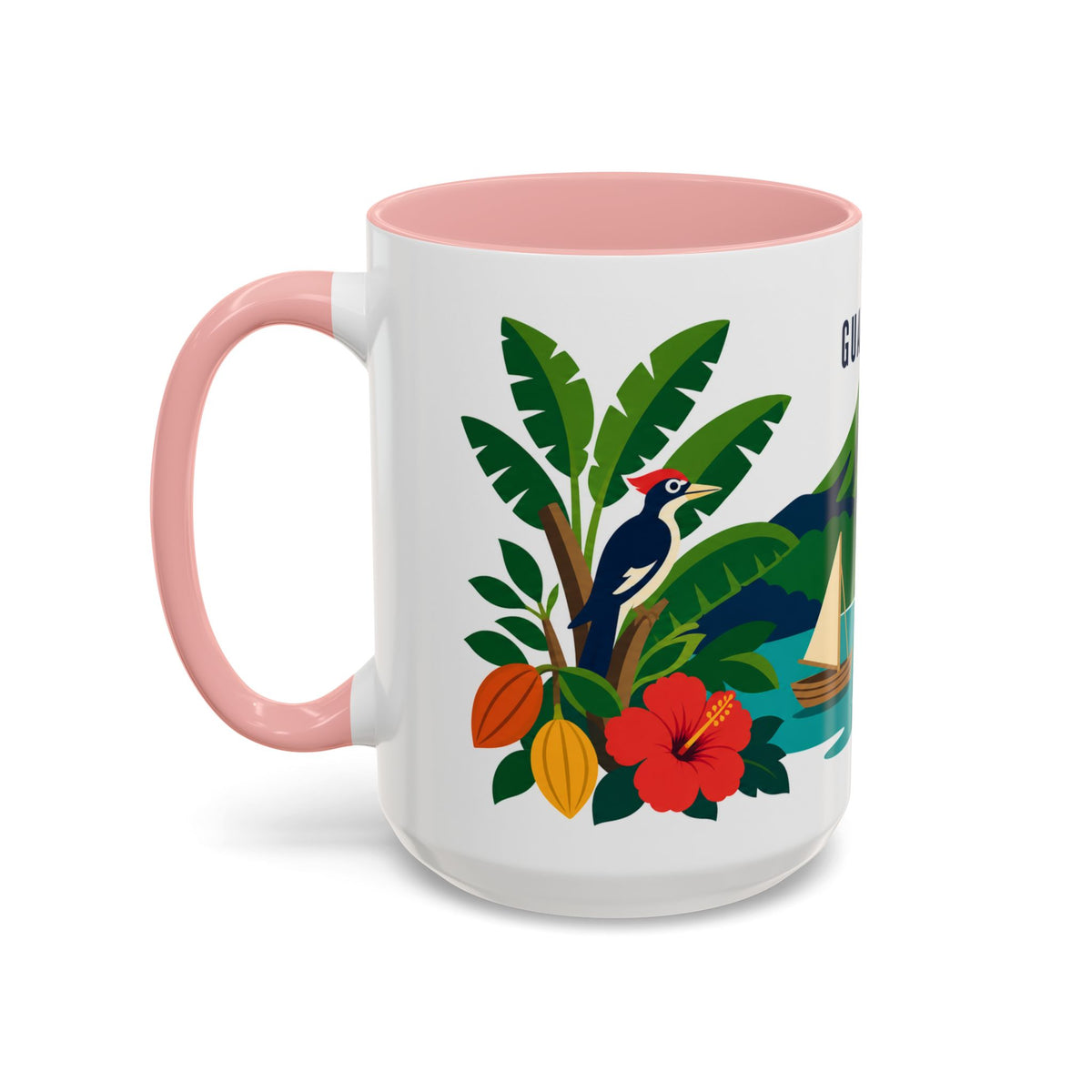 Guadeloupe Coffee Mug | Travel Souvenir Accent Mug | Country Gift Ceramic Cup 11oz 15oz