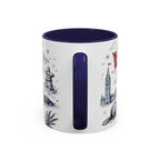 O Canada True North Coffee Mug | Canadian Pride Gift | Accent Color Ceramic 11oz 15oz