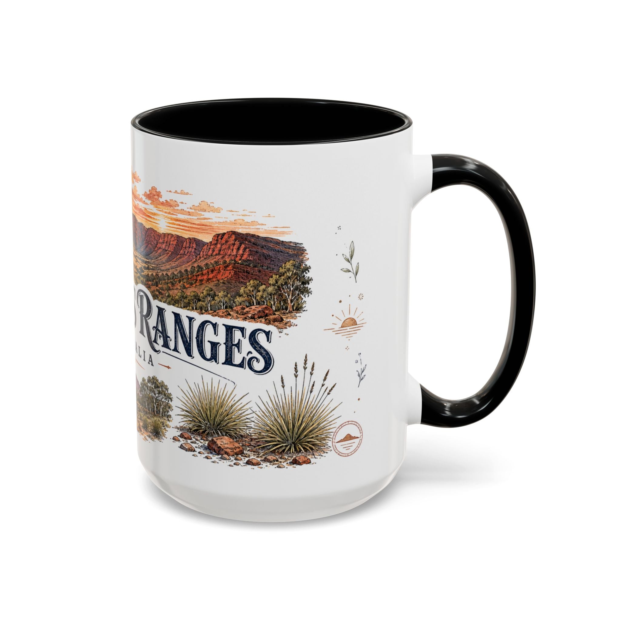 Flinders Ranges Mug, Australia Travel Souvenir, Bucket List Gift, Accent Ceramic Coffee Mug 11oz 15oz