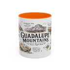 Guadalupe Mountains National Park Coffee Mug | Texas Desert Peaks Hiking Gift | Accent Color Ceramic 11oz 15oz