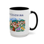 Bosnia and Herzegovina Coffee Mug | Travel Souvenir Accent Mug | Country Gift Ceramic Cup 11oz 15oz