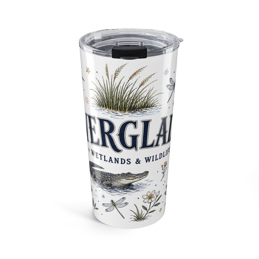 Everglades National Park 20oz Tumbler | Florida Wetlands Wildlife Kayak Gift | Insulated Stainless Steel Travel Cup