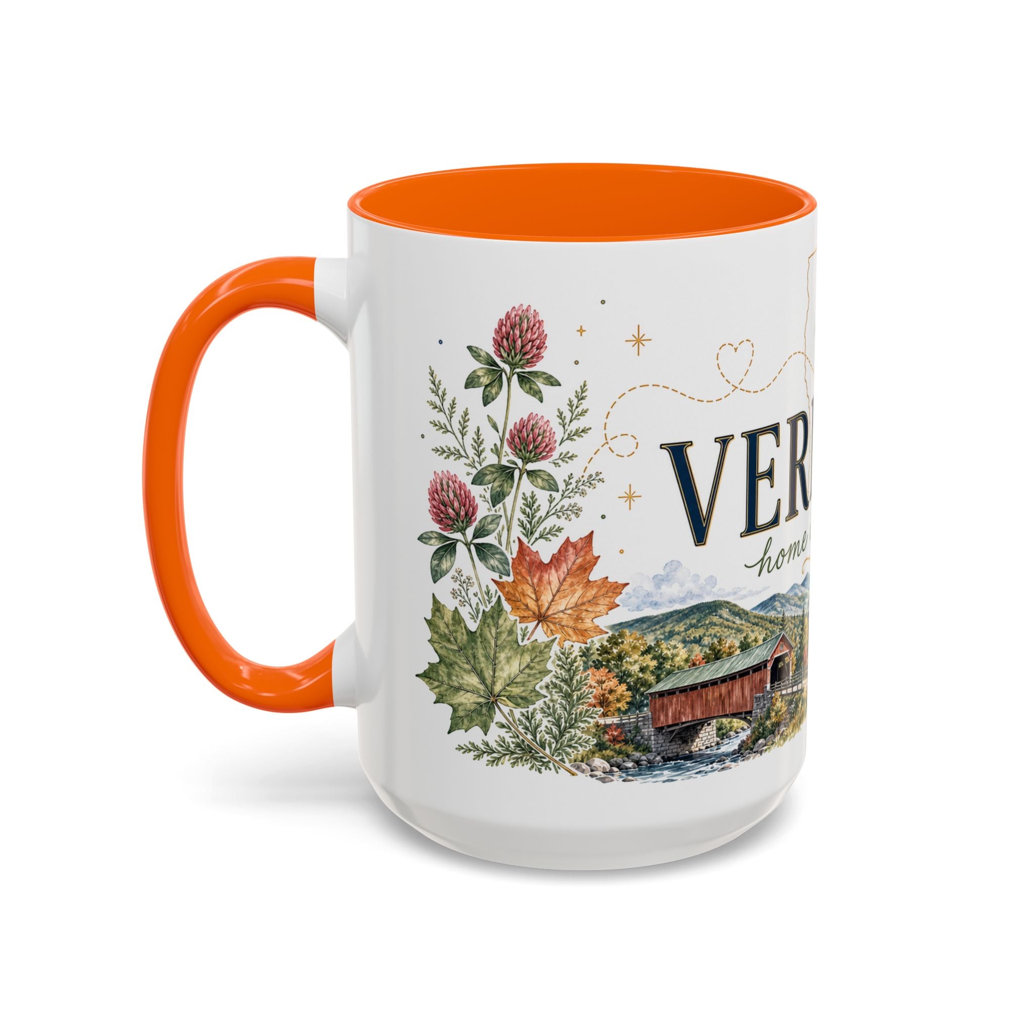 Vermont Home State Mug | Moving Away Gift | Long Distance Friendship Coffee Cup | 11oz 15oz Accent Mug