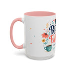 Retired And Fabulous Coffee Mug | Retirement Gift For Women Men | Accent Color Ceramic 11oz 15oz