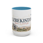 Uzbekistan Home Country Mug | Moving Away Gift | Long Distance Friendship | 11 oz 15 oz Accent Mug