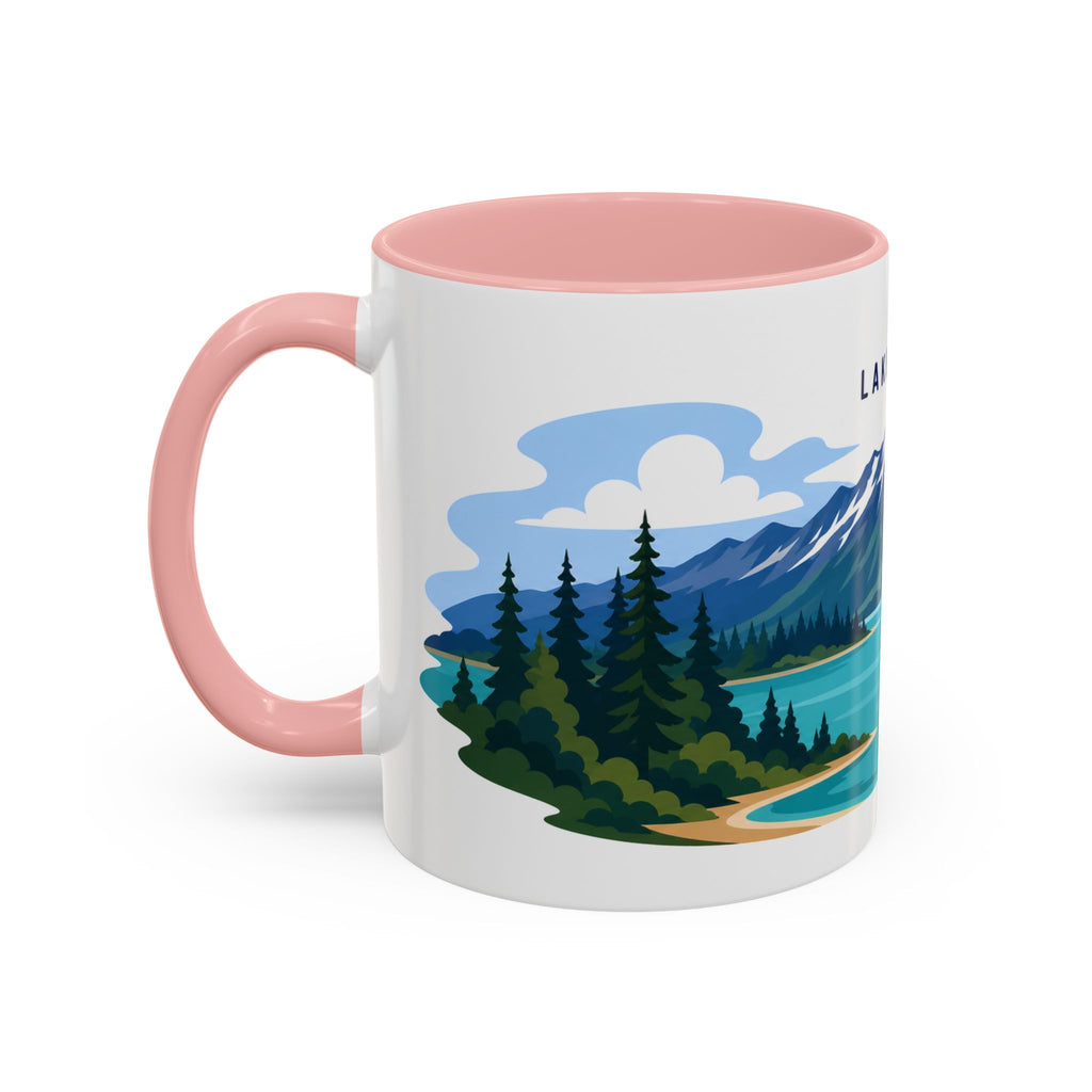 Lake Clark National Park Coffee Mug | Solid Color Block Park Souvenir | 11oz 15oz Accent Mug