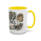 Ajanta Caves Mug, India Travel Souvenir, Bucket List Gift, Accent Ceramic Coffee Mug 11oz 15oz