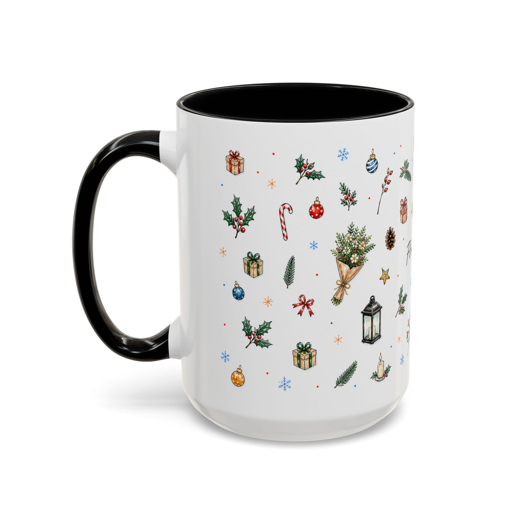 Florence Christmas Mug | Watercolor City Souvenir | Ceramic Coffee Cup (11oz 15oz)