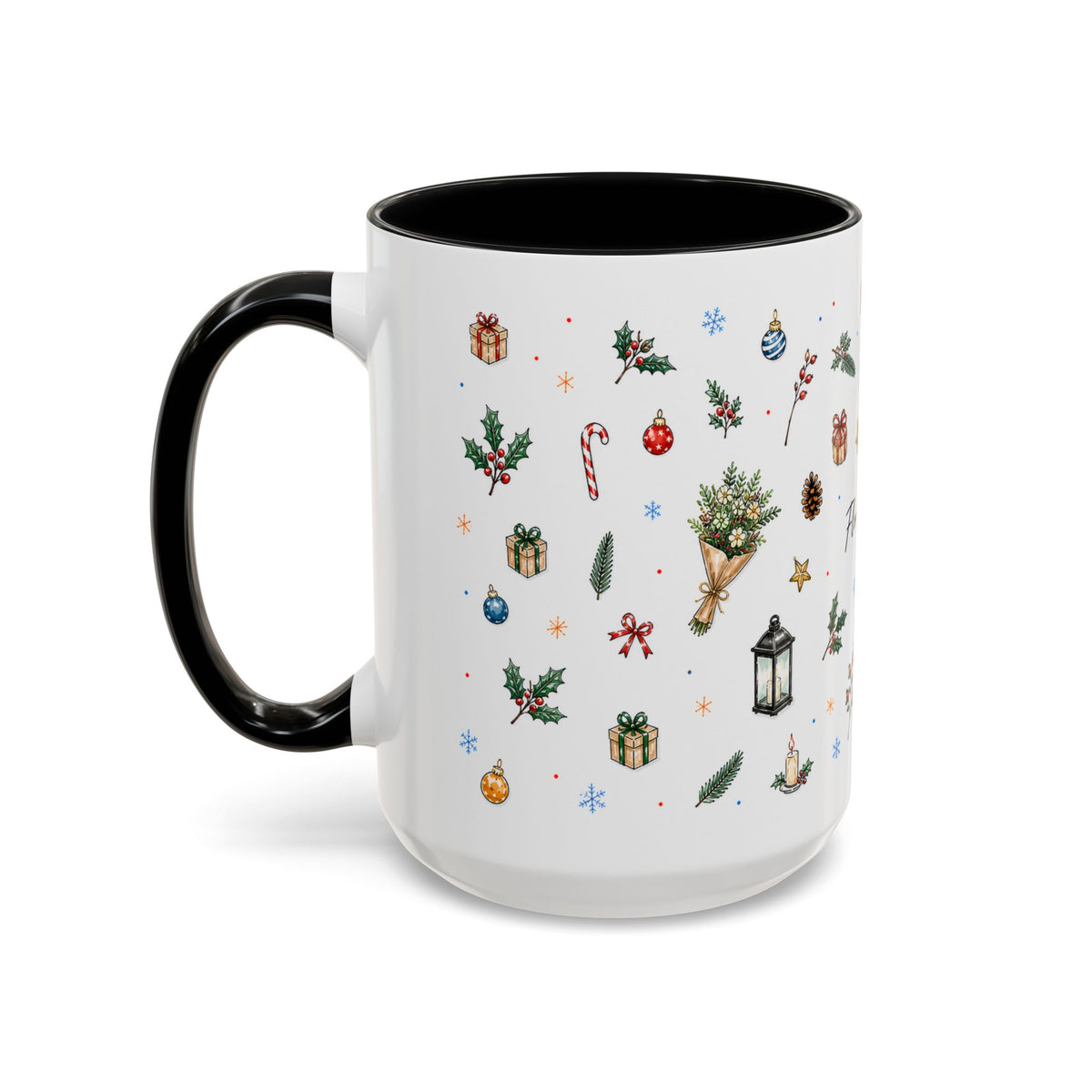Florence Christmas Mug | Watercolor City Souvenir | Ceramic Coffee Cup (11oz 15oz)