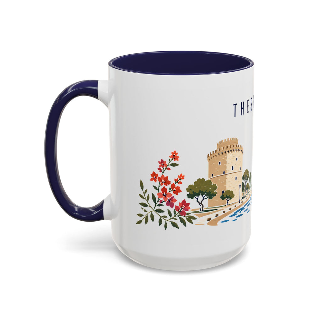 Thessaloniki Coffee Mug | Greece Travel Souvenir | Porcelain Decal City Gift | 11oz 15oz Accent Mug