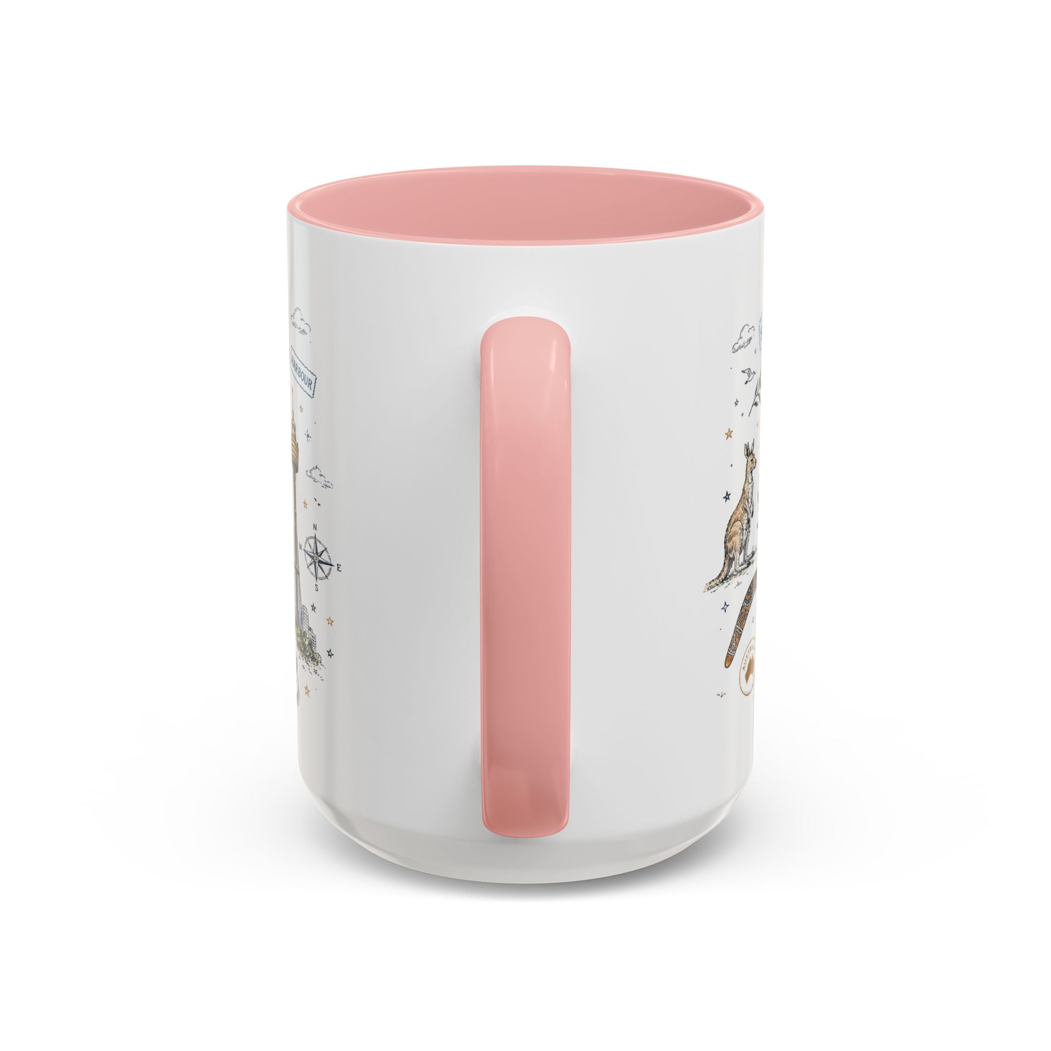 Sydney Coffee Mug | Australia Souvenir Travel Gift | Accent Color Ceramic 11oz 15oz