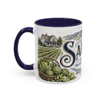 Salinas Coffee Mug | United States Travel Souvenir | Vintage Illustrated City Gift | 11 oz 15 oz Accent Mug