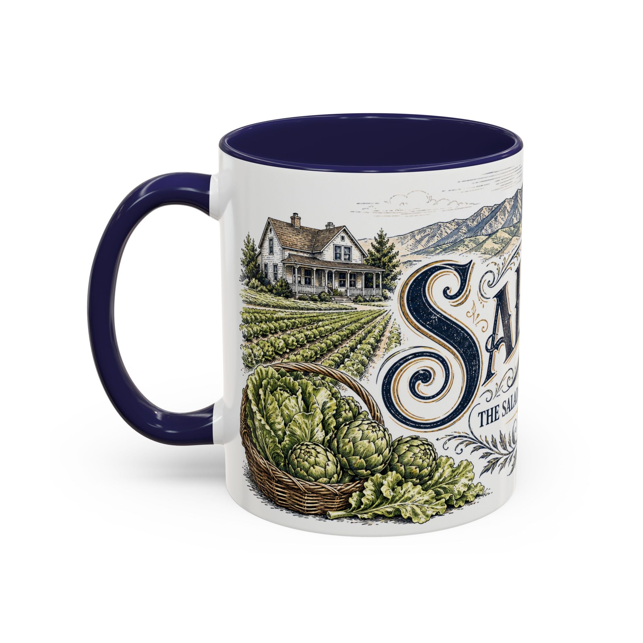 Salinas Coffee Mug | United States Travel Souvenir | Vintage Illustrated City Gift | 11 oz 15 oz Accent Mug