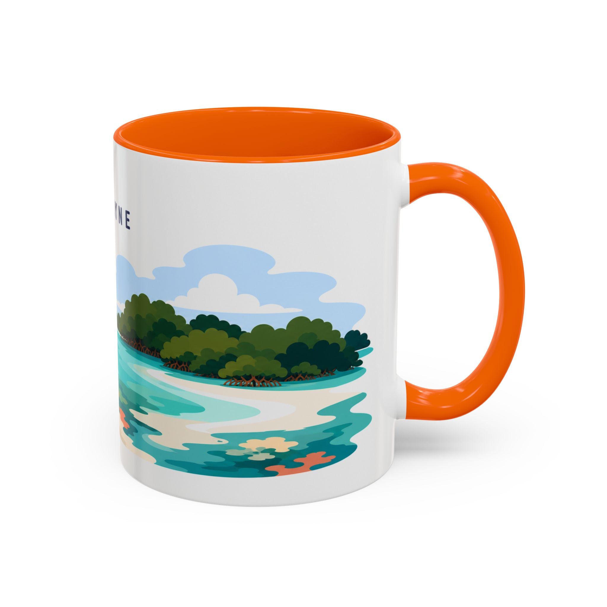 Biscayne National Park Coffee Mug | Solid Color Block Park Souvenir | 11oz 15oz Accent Mug
