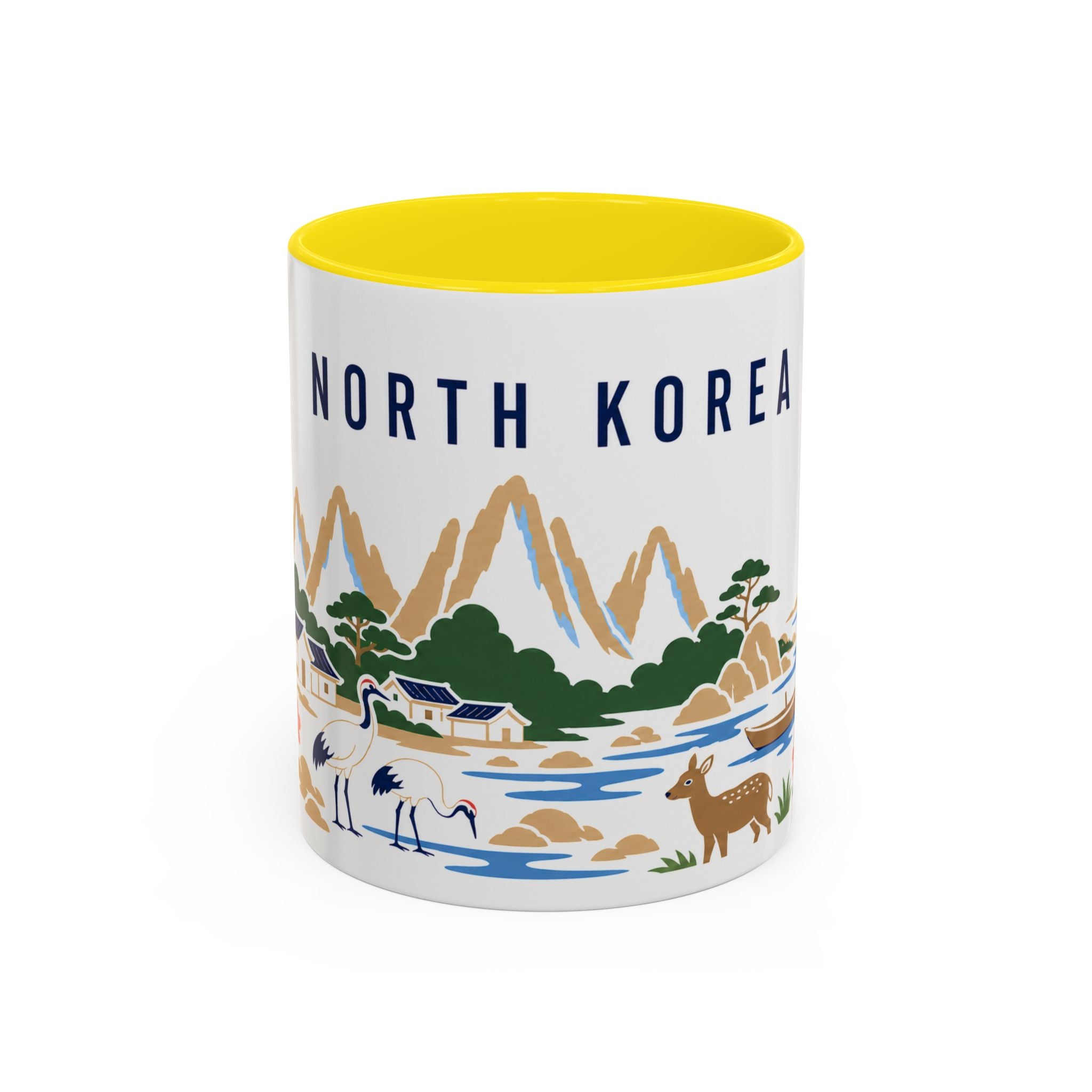 North Korea Coffee Mug | Travel Souvenir Accent Mug | Country Gift Ceramic Cup 11oz 15oz