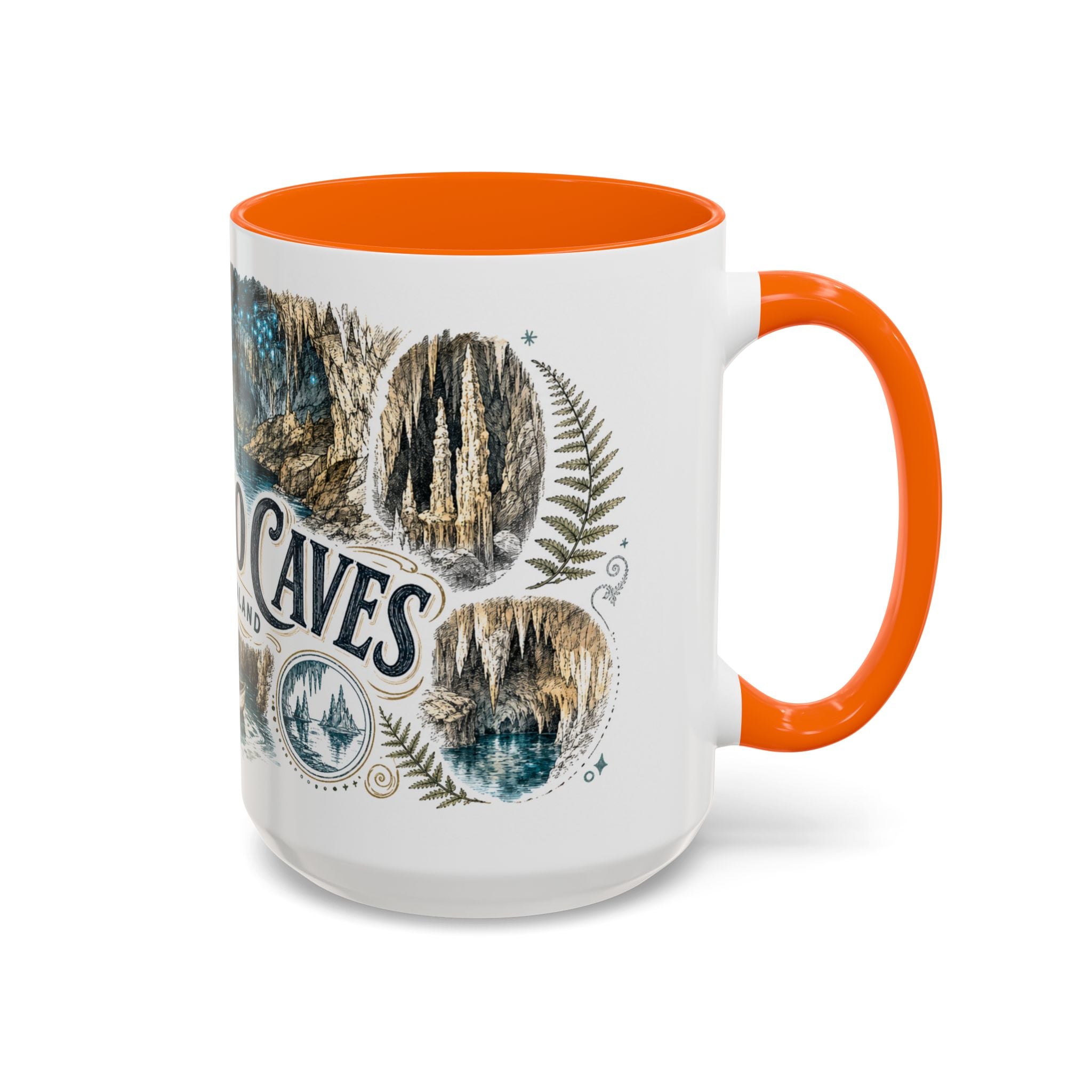 Waitomo Caves Mug, New Zealand Travel Souvenir, Bucket List Gift, Accent Ceramic Coffee Mug 11oz 15oz