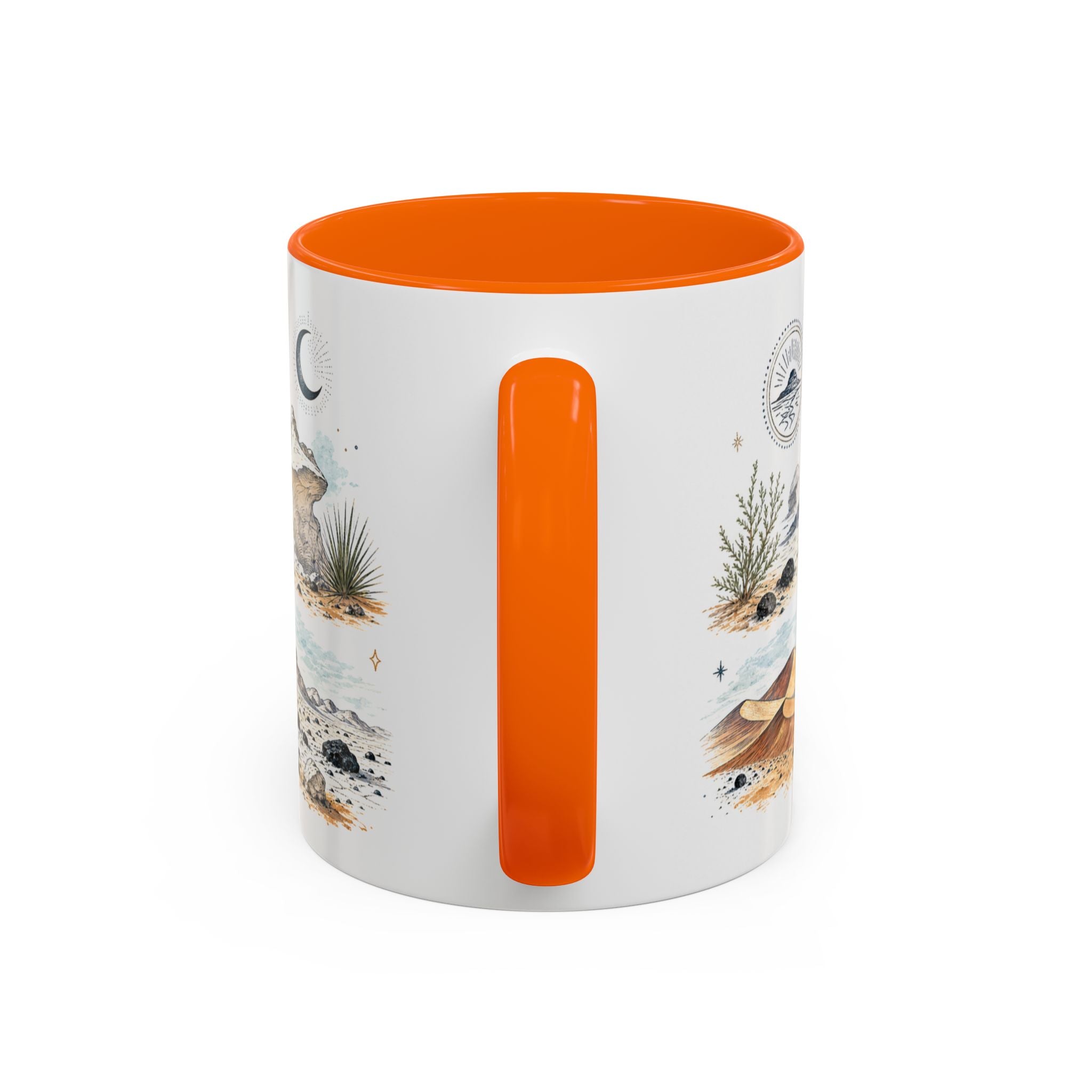 White Desert Mug, Egypt Travel Souvenir, Bucket List Gift, Accent Ceramic Coffee Mug 11oz 15oz