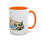 Rome Coffee Mug | Italy Travel Souvenir | Porcelain Decal City Gift | 11oz 15oz Accent Mug