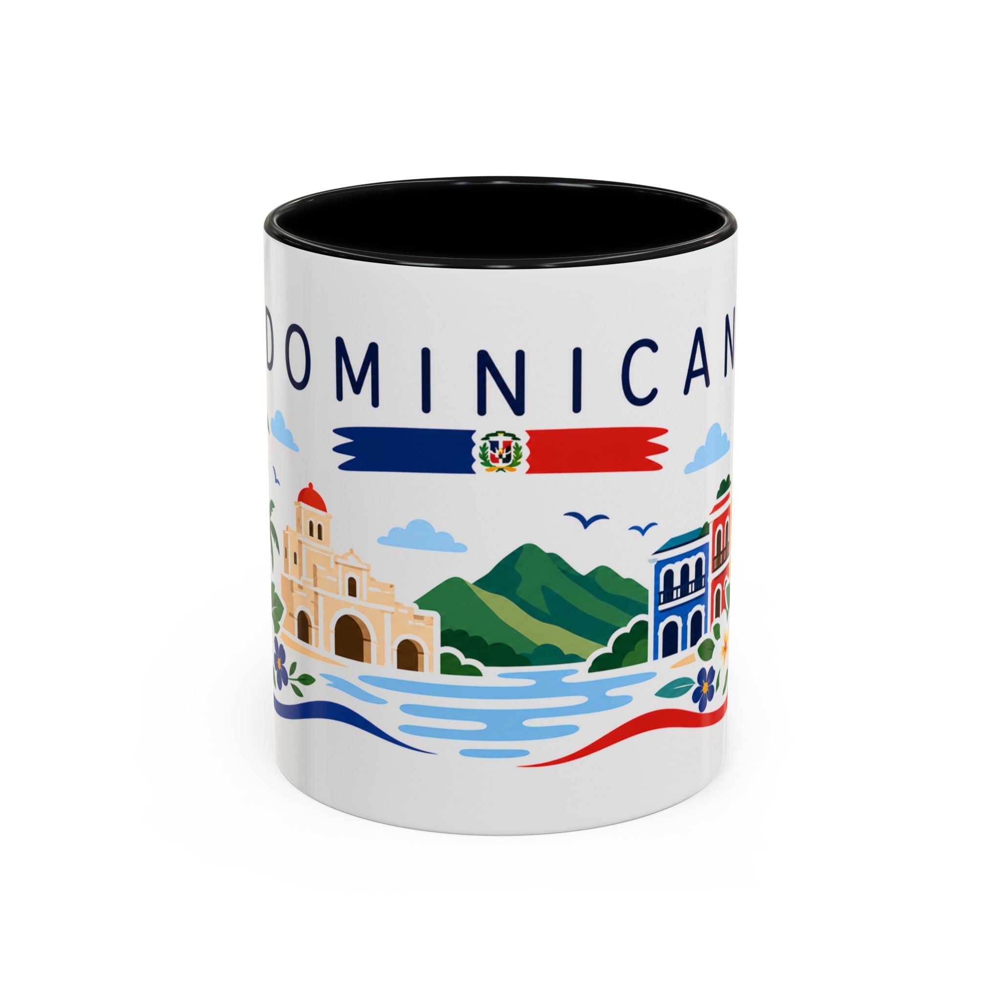Dominican Republic Coffee Mug | Travel Souvenir Accent Mug | Country Gift Ceramic Cup 11oz 15oz