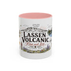 Lassen Volcanic National Park Coffee Mug | California Volcano Geothermal Hiking Gift | Accent Color Ceramic 11oz 15oz