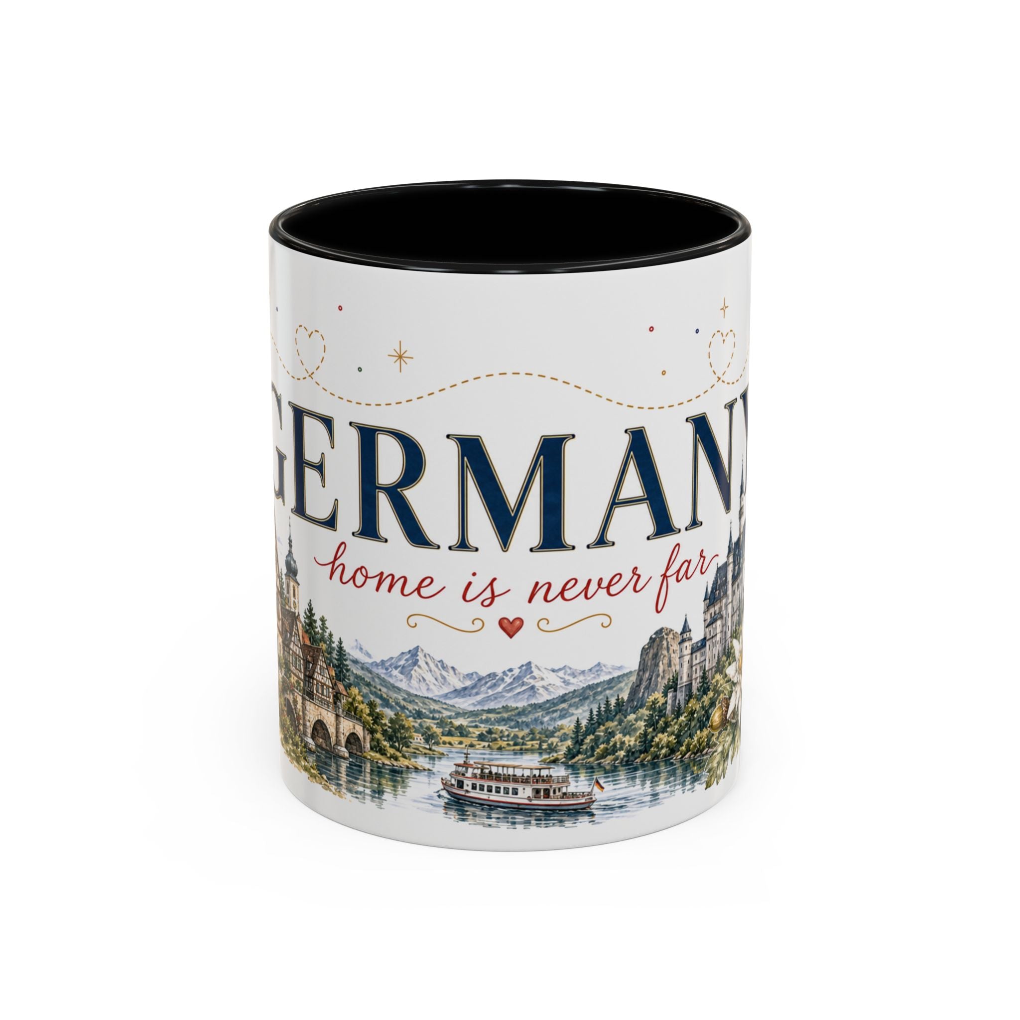 Germany Home Country Mug | Moving Away Gift | Long Distance Friendship | 11 oz 15 oz Accent Mug
