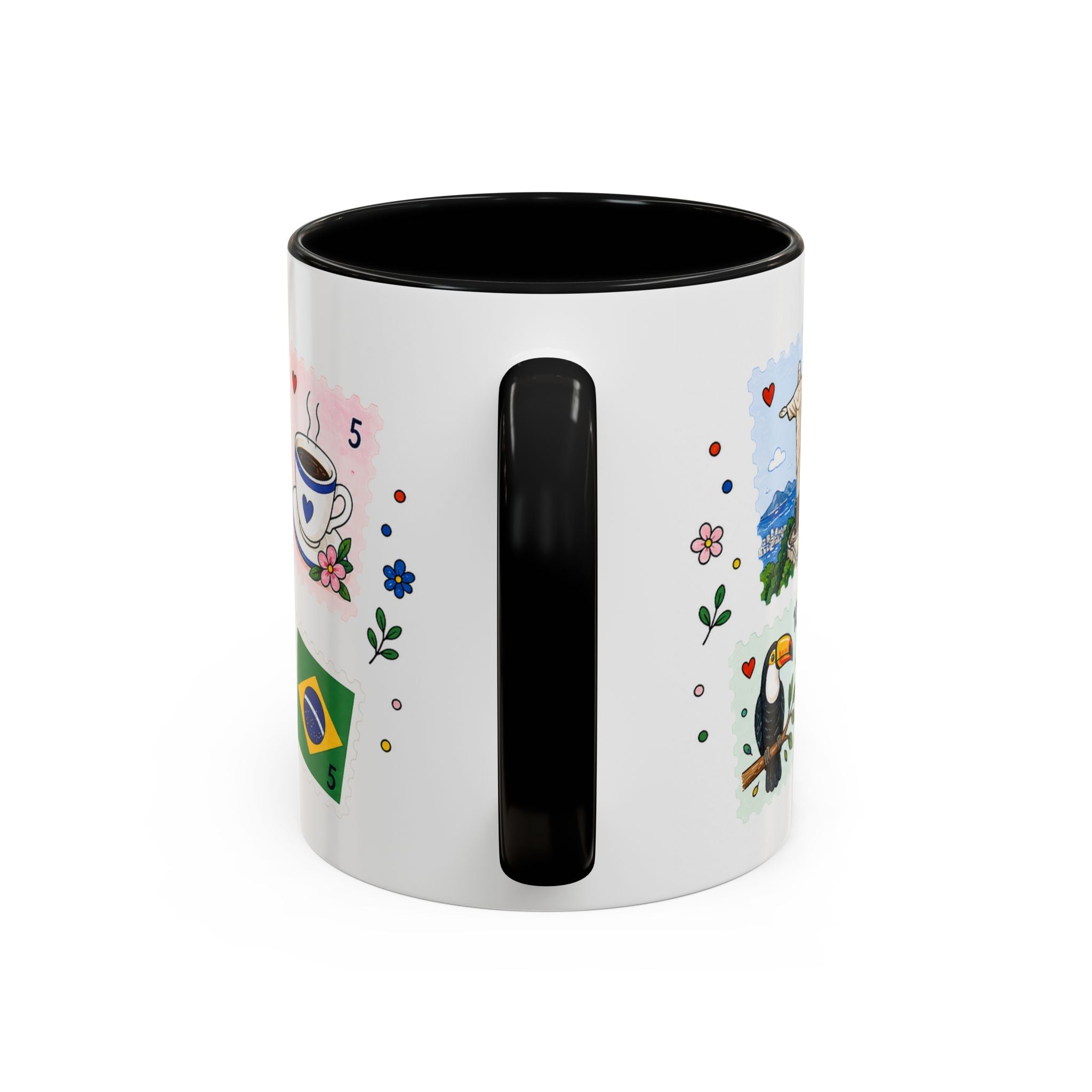 Rio de Janeiro Coffee Mug | Postage Stamp Collage Mug | Travel Souvenir Accent Cup 11oz 15oz