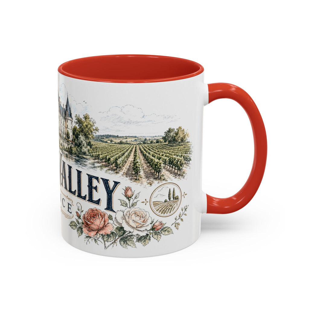 Loire Valley Mug, France Travel Souvenir, Bucket List Gift, Accent Ceramic Coffee Mug 11oz 15oz