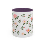 Iowa Wild Rose Mug, State Flower Floral Coffee Cup, 11oz Botanical Gift