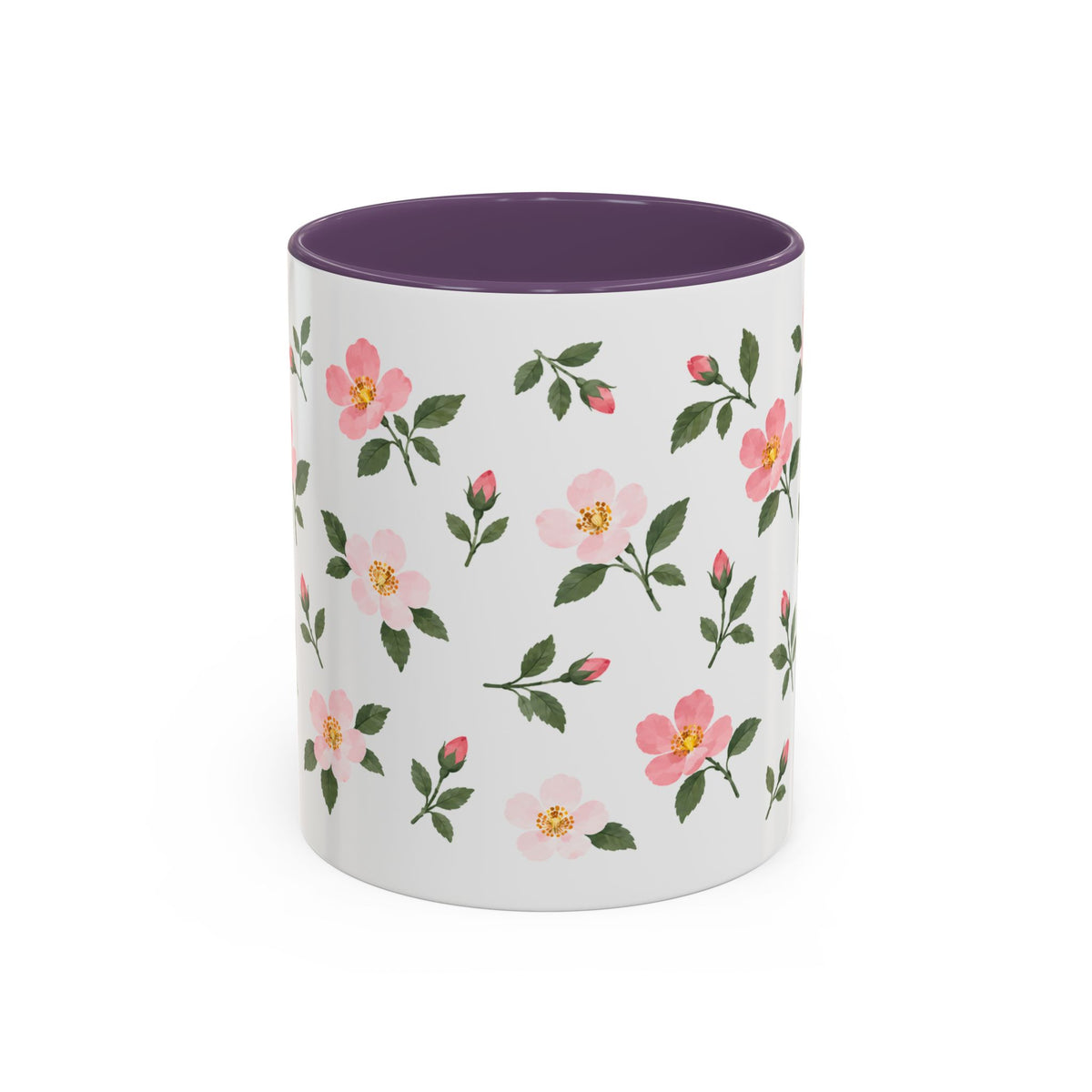 Iowa Wild Rose Mug, State Flower Floral Coffee Cup, 11oz Botanical Gift