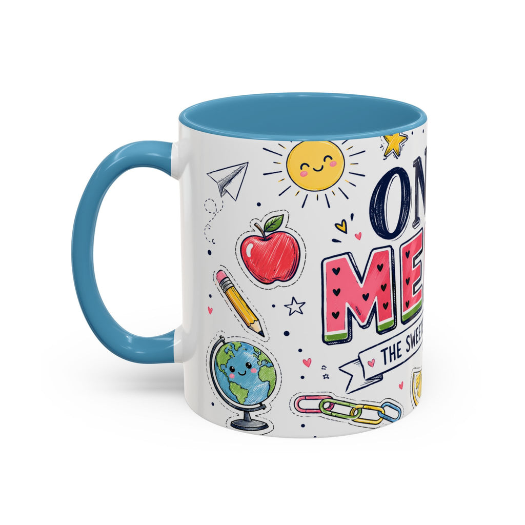 One in a Melon Coffee Mug | Sweetest Teacher Appreciation Gift | Accent Color Ceramic 11oz 15oz