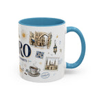 Cairo Coffee Mug | Egypt Souvenir Travel Gift | Accent Color Ceramic 11oz 15oz