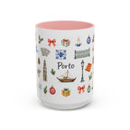 Porto Christmas Mug | Watercolor City Souvenir, Travel Gift (11oz/15oz)