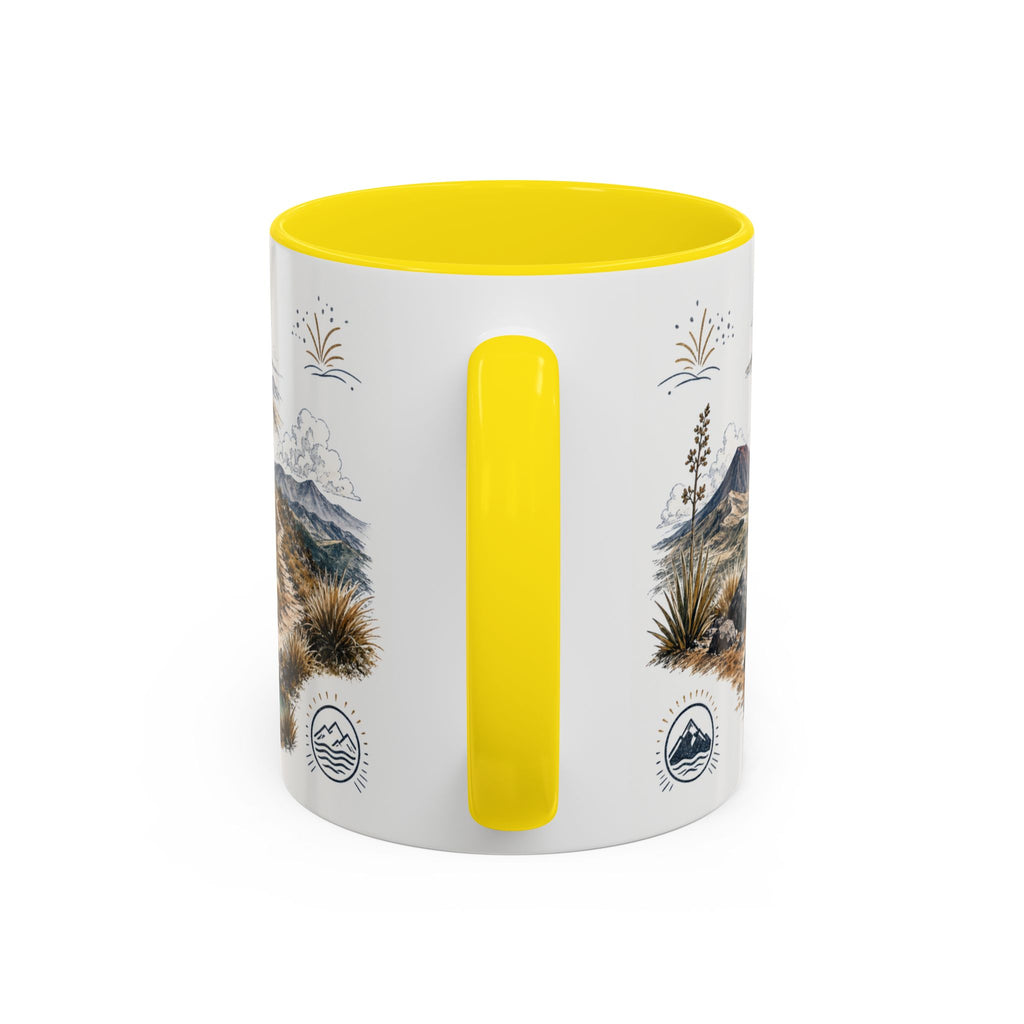 Tongariro Crossing Mug, New Zealand Travel Souvenir, Bucket List Gift, Accent Ceramic Coffee Mug 11oz 15oz
