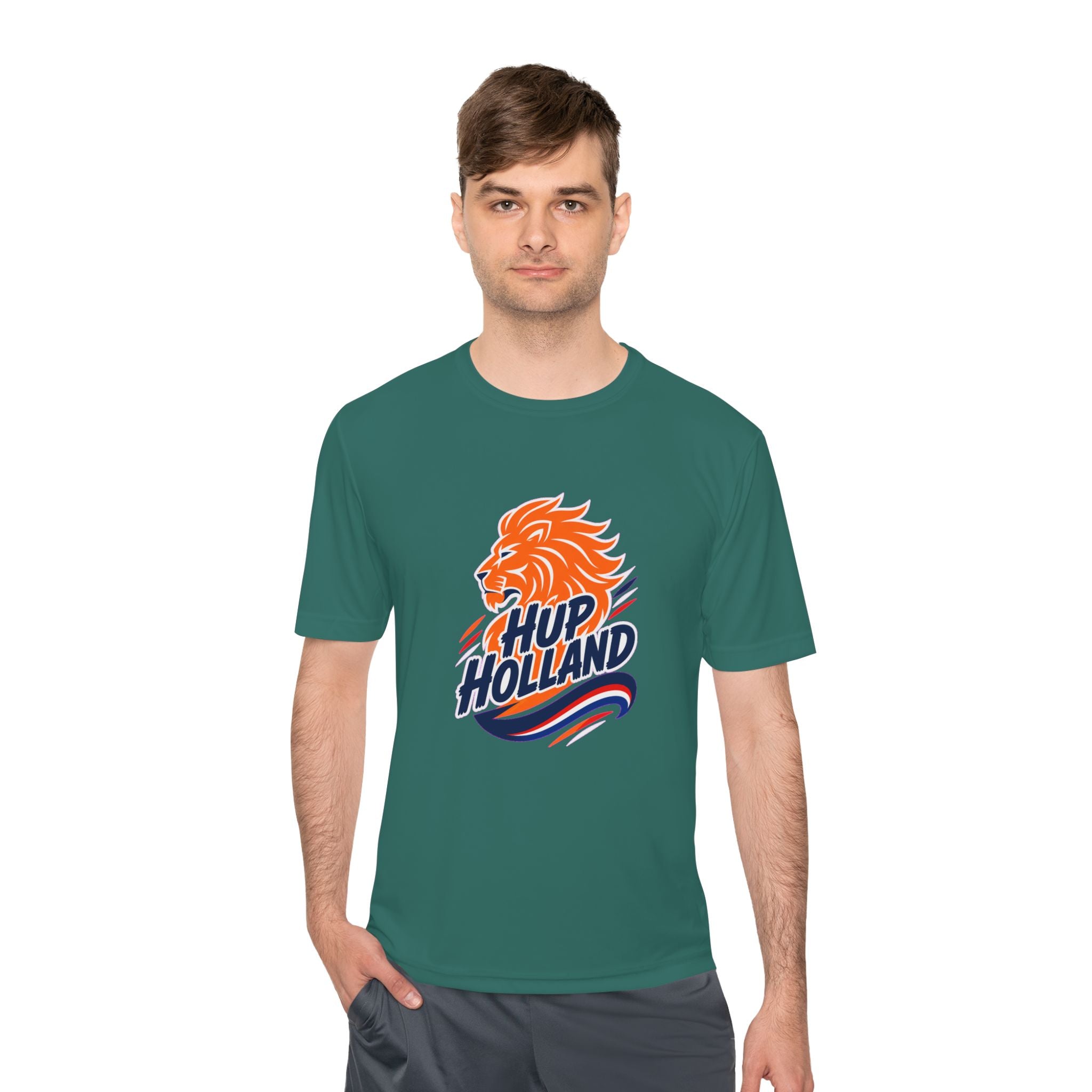 Hup Holland Netherlands Soccer Fan Shirt, Moisture Wicking Sport Tee