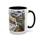 Colombia Soccer Coffee Mug | World Cup Fan Gift | Accent Color Ceramic 11oz 15oz Match Day Cup