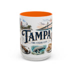 Tampa Coffee Mug | United States Travel Souvenir | Vintage Illustrated City Gift | 11 oz 15 oz Accent Mug