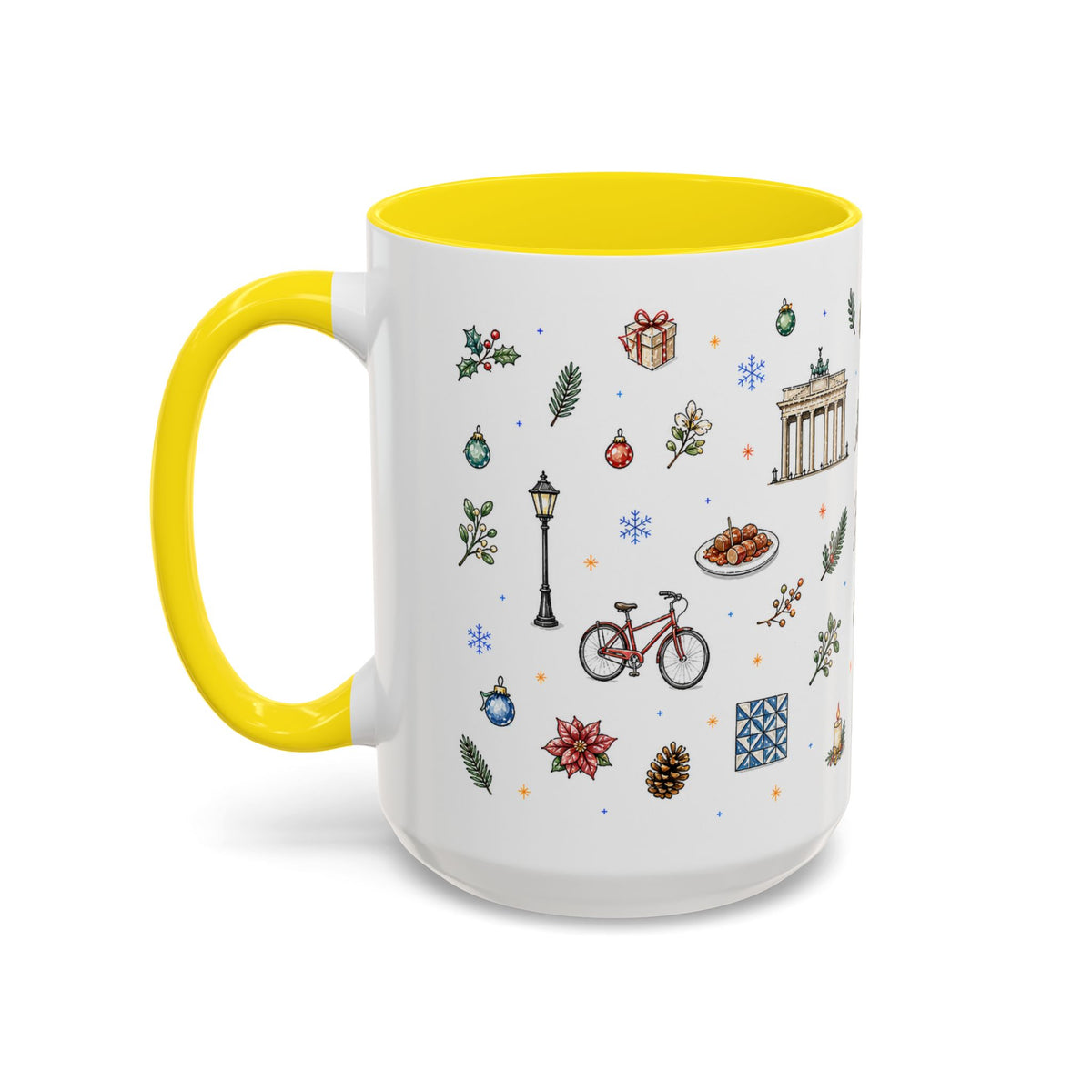 Berlin Christmas Mug | Watercolor City Souvenir, Travel Gift (11oz/15oz)