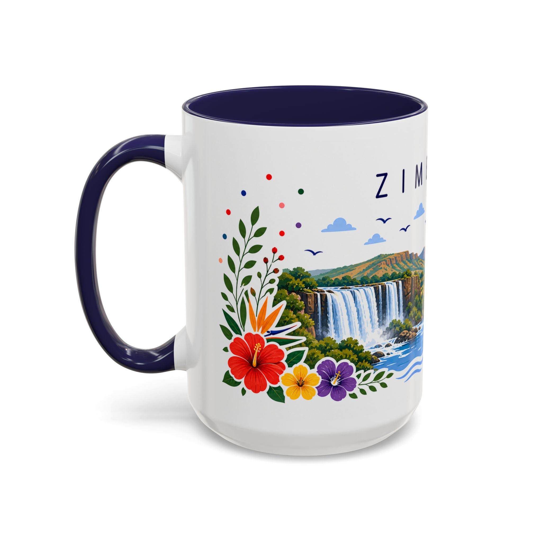 Zimbabwe Coffee Mug | Travel Souvenir Accent Mug | Place Gift Ceramic Cup 11oz 15oz