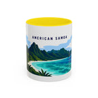 National Park of American Samoa Coffee Mug | Solid Color Block Park Souvenir | 11oz 15oz Accent Mug