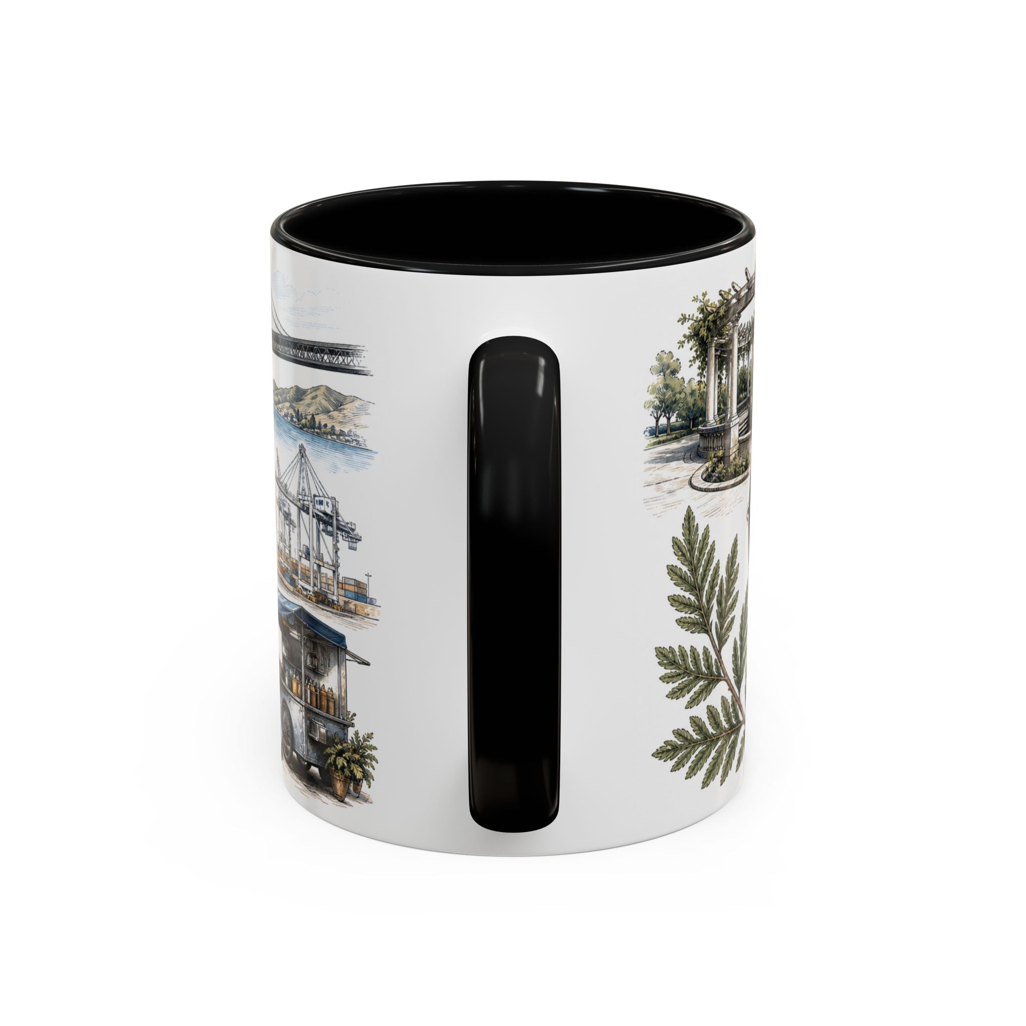Oakland Coffee Mug | United States Travel Souvenir | Vintage Illustrated City Gift | 11 oz 15 oz Accent Mug