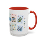 Tunis Coffee Mug | Postage Stamp Collage Mug | Travel Souvenir Accent Cup 11oz 15oz