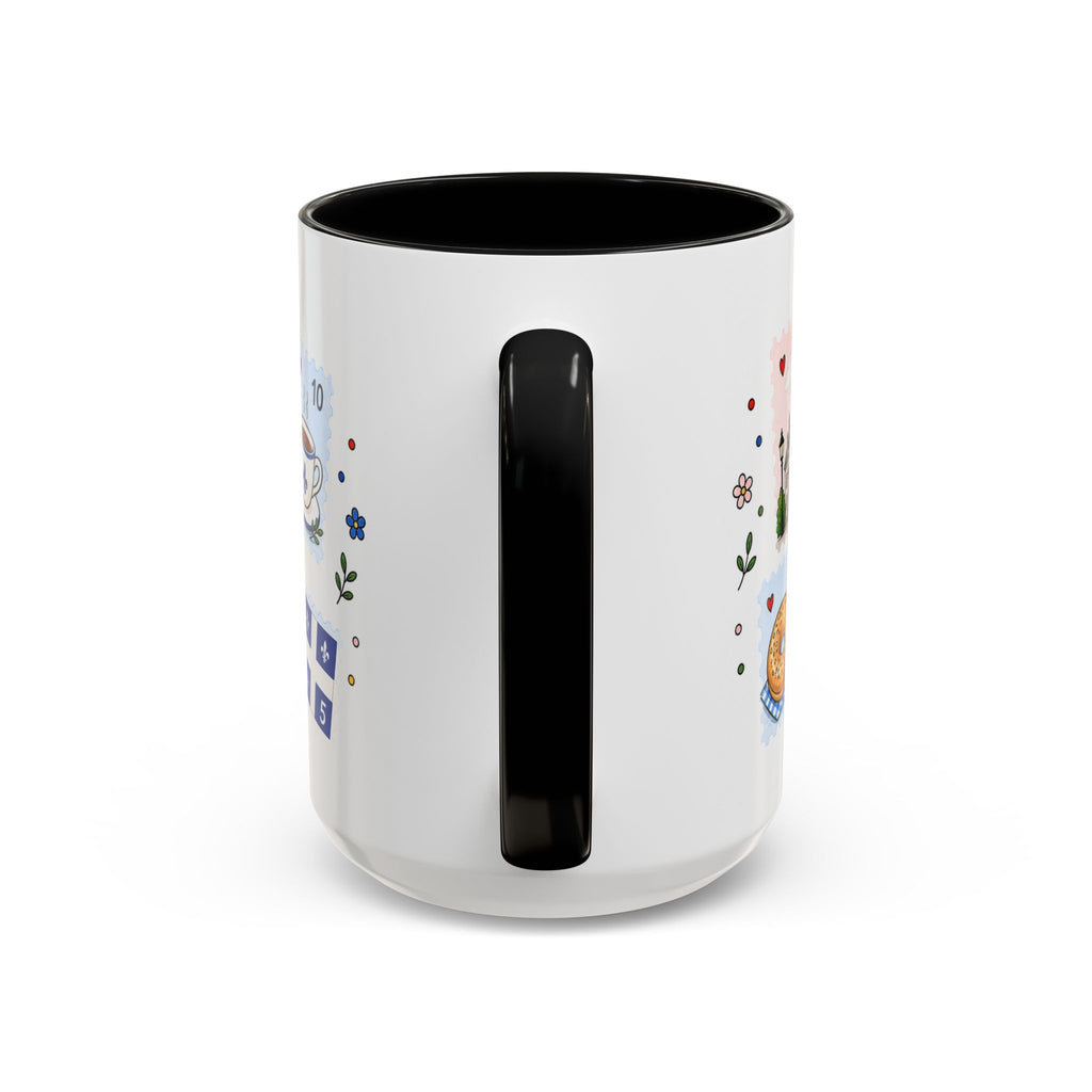 Montreal Coffee Mug | Postage Stamp Collage Mug | Travel Souvenir Accent Cup 11oz 15oz