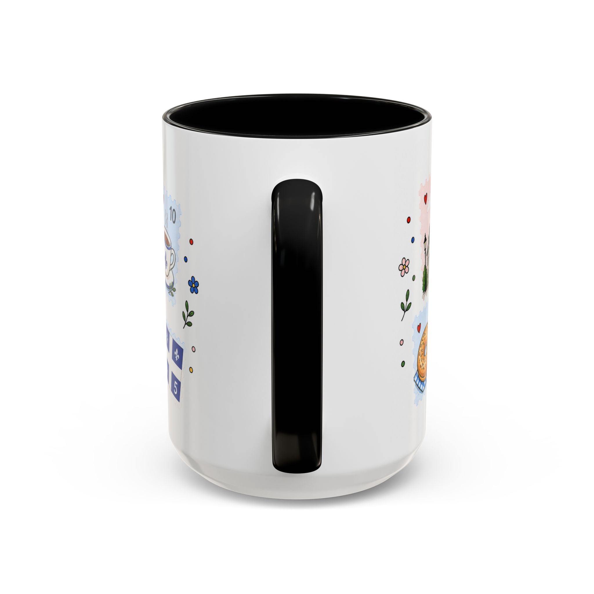Montreal Coffee Mug | Postage Stamp Collage Mug | Travel Souvenir Accent Cup 11oz 15oz