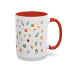 Thanksgiving Mug | Watercolor Autumn Harvest Gift | Pumpkin Leaf Accent Coffee Cup 11oz 15oz