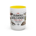Hawaii Volcanoes National Park Coffee Mug | Hawaii Big Island Lava Volcano Gift | Accent Color Ceramic 11oz 15oz