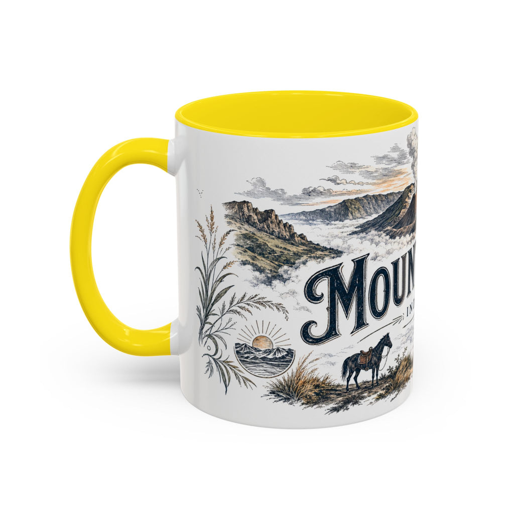 Mount Bromo Mug, Indonesia Travel Souvenir, Bucket List Gift, Accent Ceramic Coffee Mug 11oz 15oz