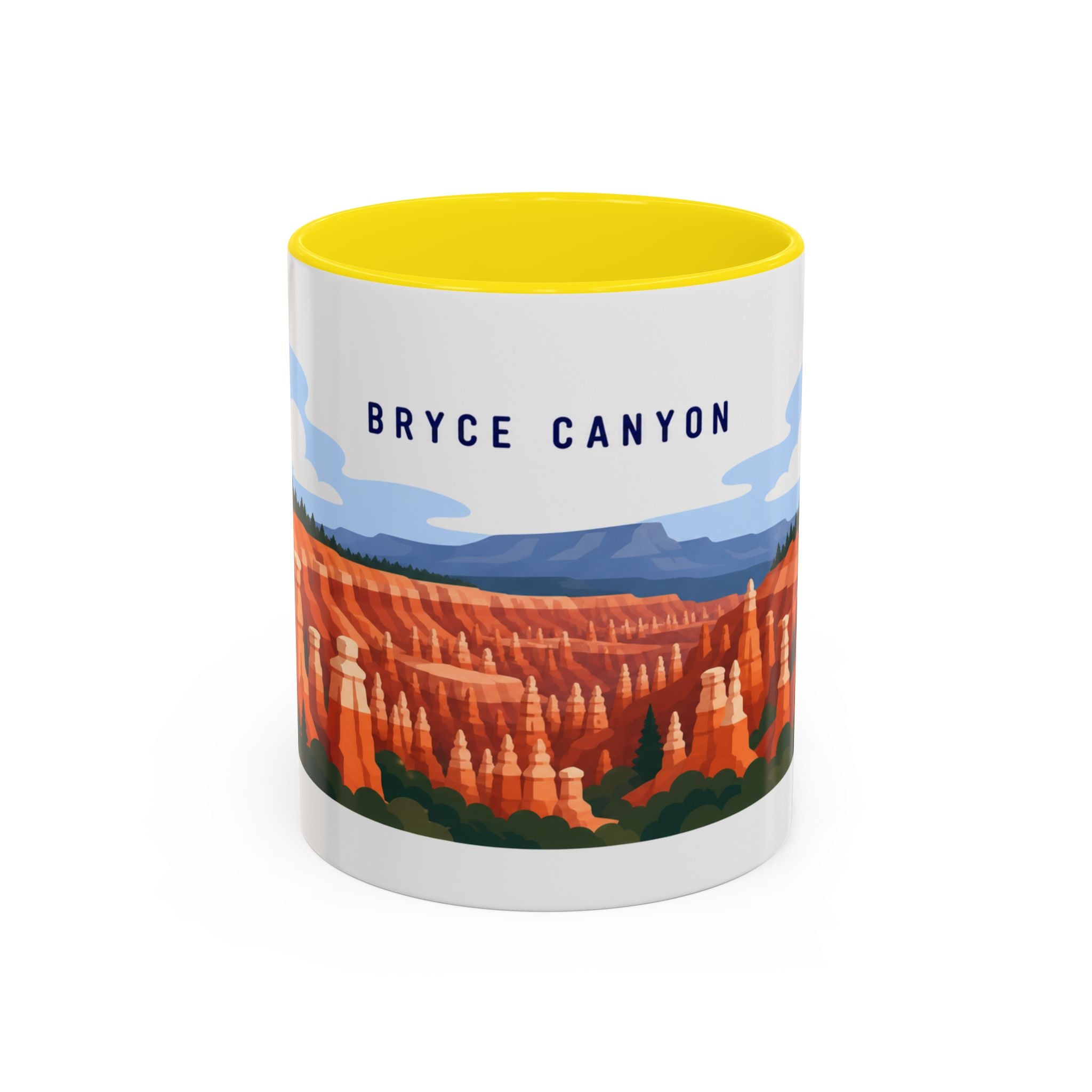 Bryce Canyon National Park Coffee Mug | Solid Color Block Park Souvenir | 11oz 15oz Accent Mug